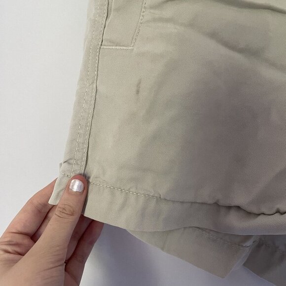 LOFT Beige Drawstring Elastic Waist Shorts Size M 15" Waist 3" Inseam lightweigh - Picture 4 of 9